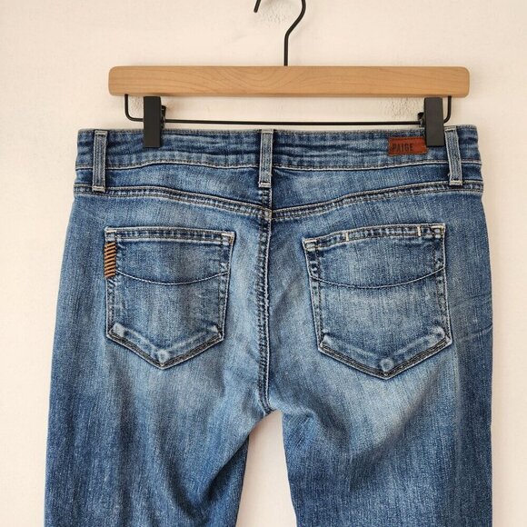 Paige Jimmy Jimmy Skinny Low-Rise Medium Wash Jeans Y2K Women's 26 - Picture 5 of 10
